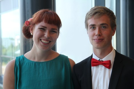 Laura Kolehmainen ja Lauri Klemola suunnittelevat korkeakouluopintoa ensi syksyksi. Kuva: Antti Pentikäinen.