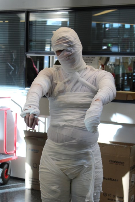 Egyptiläinen muumio kuului järjestävään urheiluseuraan. Kuva: Pipsa Hämäläinen ja Tua Valtonen