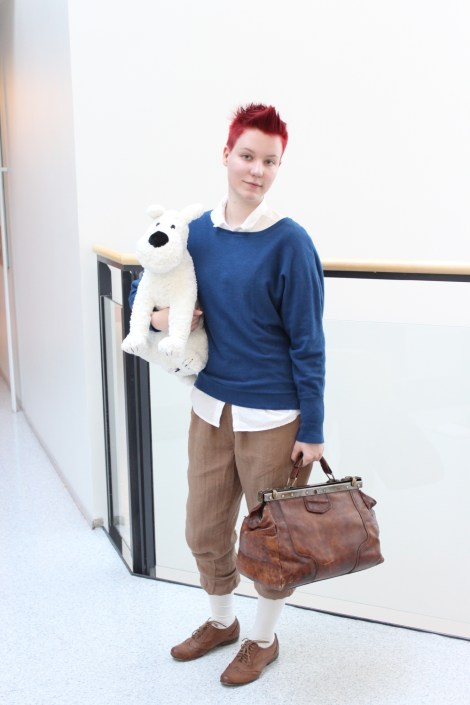 Tinttejä oli koulussa kaksin kappalein. Tässä poseeraa opiskelijaversio. Kuva: Pipsa Hämäläinen ja Tua Valtonen