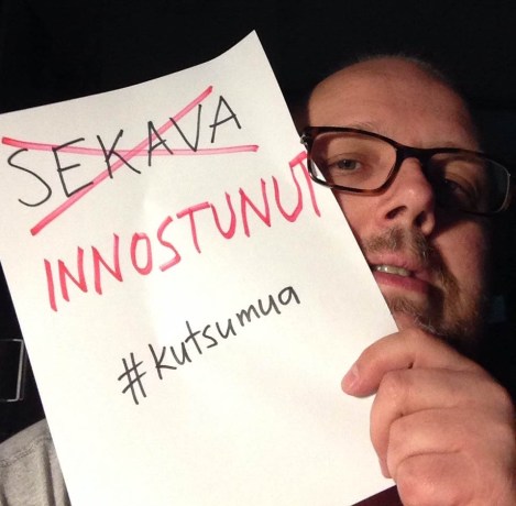 Tilu osallistuu Suomen lukiolaisten liiton käynnistämään #kutsumua-kampanjaan. Lue ohjeet ja tule mukaan! Kuva: Antti Pentikäinen.