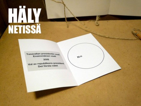Presidentinvaalit 2018 - äänestyslippu