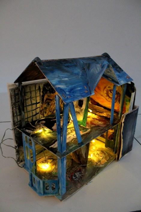 Maria Stulenkova D-O-L-L-H-O-U-S-E 35x30x35cm Mixed media