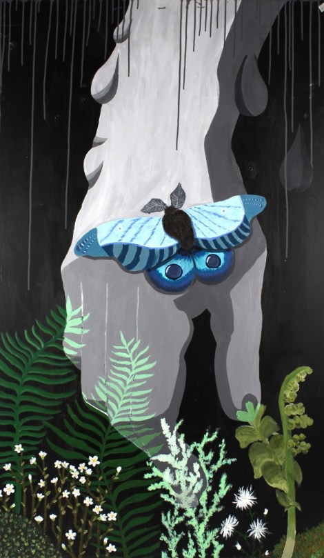 Ronja Pakarinen The hand 150x49cm Acrylic on wood